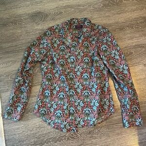 J. Crew x Liberty London Floral Long Sleeve Button-Up Shirt